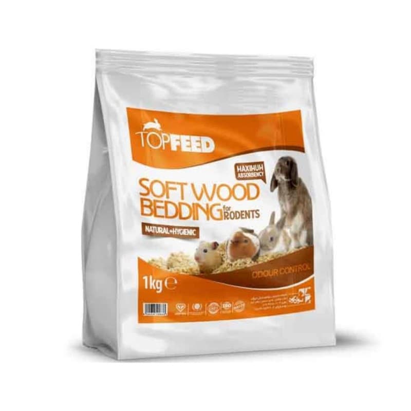 پوشال نرم بستر جوندگان تاپ فید وزن 1 کیلوگرم